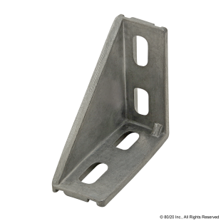 80/20 Inc T-Slot Zinc 8 Hole Inside Corner Bracket 40 Series #14104 N 