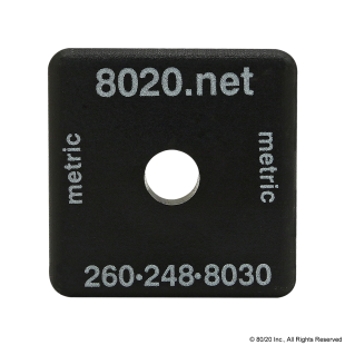 80/20 Inc 25 Series Black ABS Plastic End Cap w/Fasteners for 25-2550 #25-2025 N 