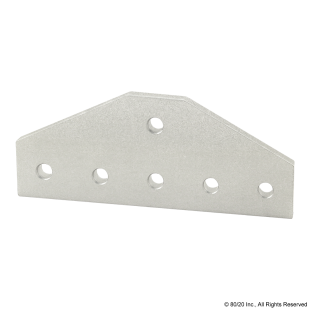 80/20 Inc T-Slot Aluminum 8 Hole Tee Flat Plate 10 Series #4155 Black E1-14 