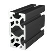40-4080-Black | 40mm X 80mm T-Slotted Profile - Six Open T-Slots