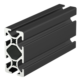 斜め14ピン　100個　【みか様】 1020-S-Black | 1.00” X 2.00” Smooth Surface T-Slotted Profile