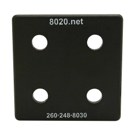 - BLANK 80/20 8020 EQUIVALENT 2 pcs 2045-15 Series Black End Cap w/push-in 