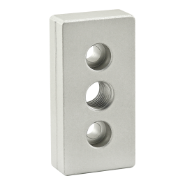 40-2138 | 40 Series 3 Hole - Center Tap Base Plate - 40mm x 80mm