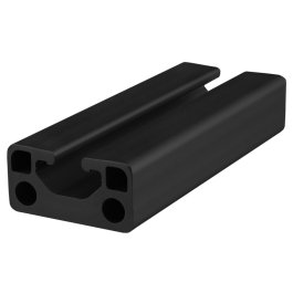 TKO 40-4020-Black-FB | 40mm X 20mm T-Slotted Profile - Single Open T-Slots