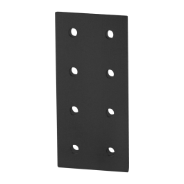 4365-Black | 15 Series 8 Hole - Rectangular Flat Plate