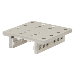 6424 | 10 Series 4 Slot Mount - Double Flange Long Standard Linear