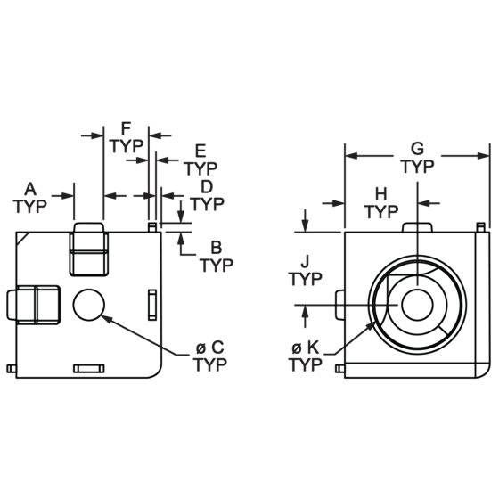 14171 | 30 Series 3 Way - Light Squared Corner Connector 14171 | 30 Series 3 Way - Light Squared Corner Connector