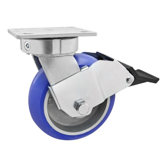 2719 | 6” Heavy-Duty Towable Flange Mount Swivel Caster with Brake