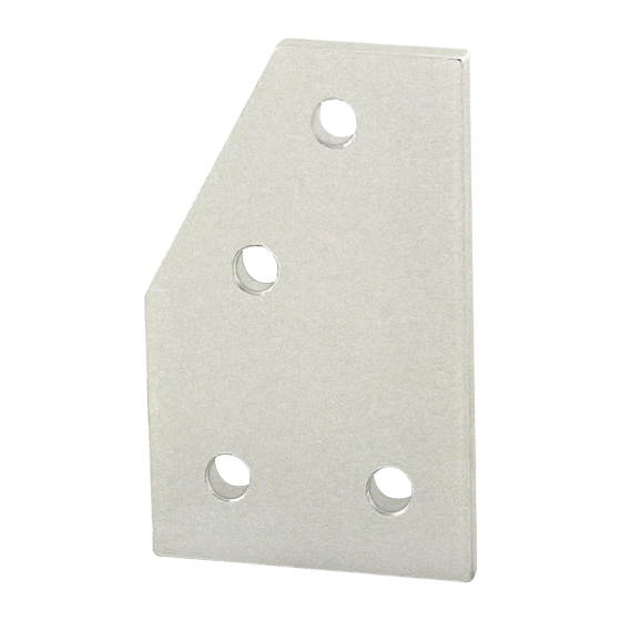 4164  10 Series 4 Hole - 60 Degree Angled Flat Plate