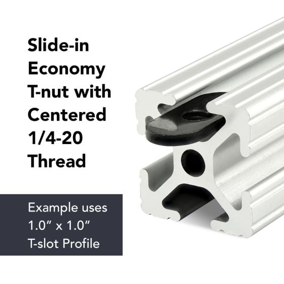 3276 | 10-32 Slide-in Economy T-Nut - Centered Thread