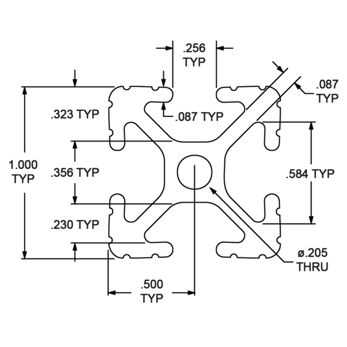 Series 10 T-Slotted Custom Length Profiles | Shop 80/20 Products