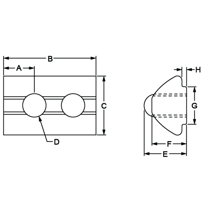 13028 | M5 Self-Aligning Roll-in T-Nut with Ball Spring