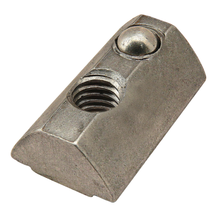 13032 | M6 Self-Aligning Roll-in T-Nut with Ball Spring