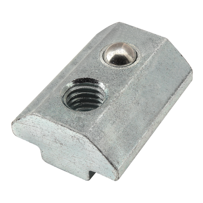 13052 | M6 Self-Aligning Slide-in T-Nut with Ball Spring