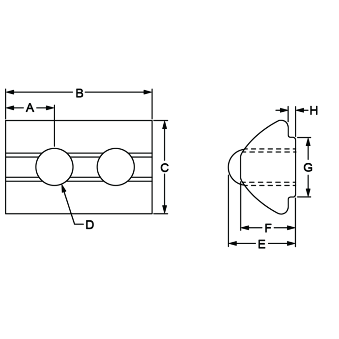 13084 | M5 Self-Aligning Roll-in T-Nut with Ball Spring