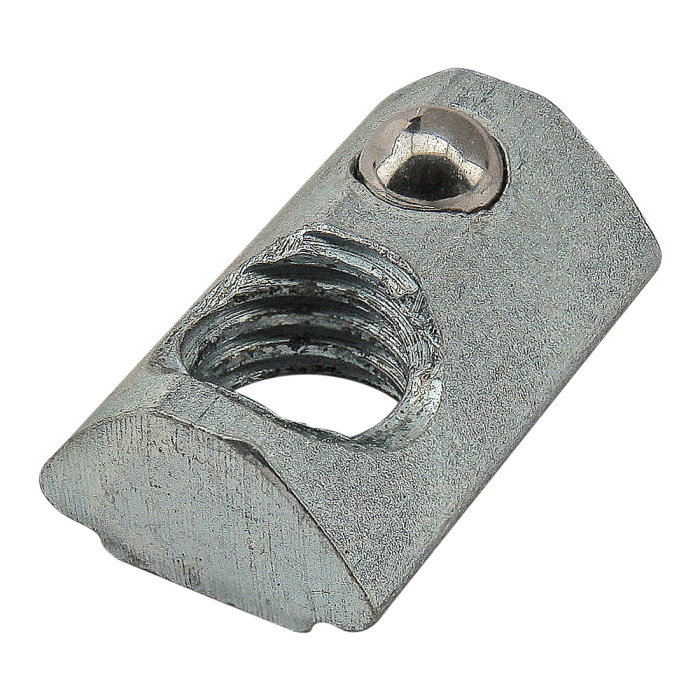 13084 | M5 Self-Aligning Roll-in T-Nut with Ball Spring