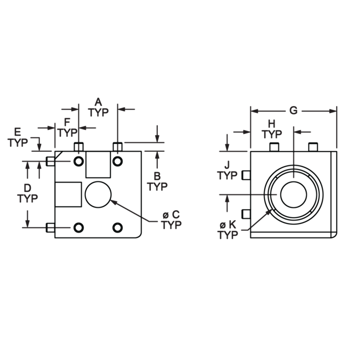 14173 | 40 Series 3 Way - Light Squared Corner Connector