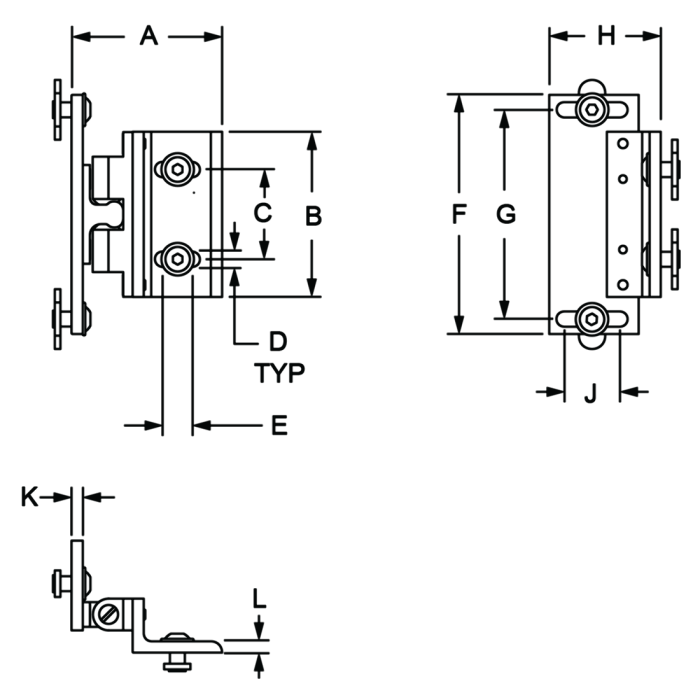 2134-Black | Tension Ball Latch