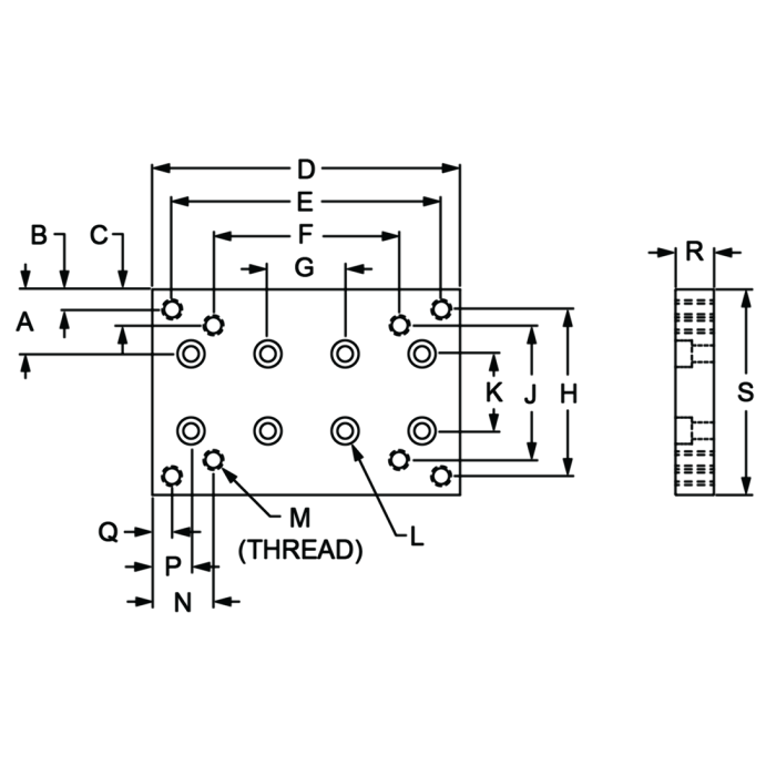 2148 | 15 Series Position Floor Lock Base Plate