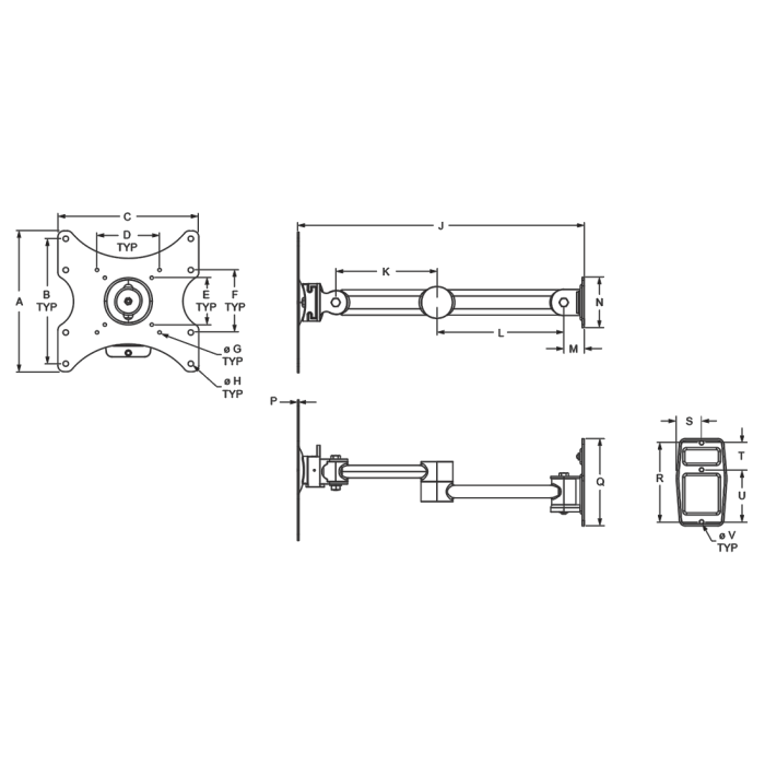 2288 | Heavy-Duty Monitor Mount