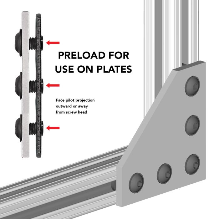 3285 | 5/16-18 Triple Slide-in Economy T-Nut