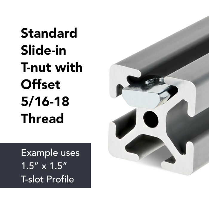not　3点セット 3703 | 15 Series 5/16-18 Standard Slide-in T-Nut