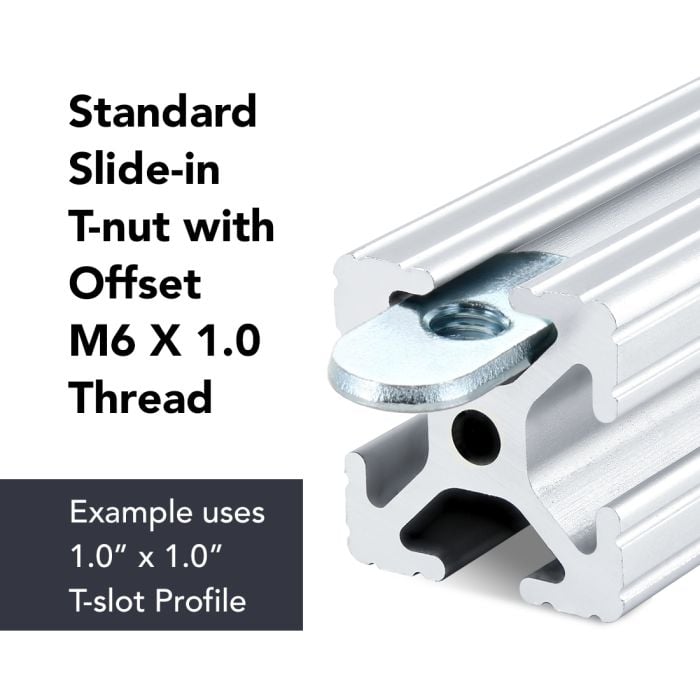3859 | M6 Slide-in Economy T-Nut - Centered Thread