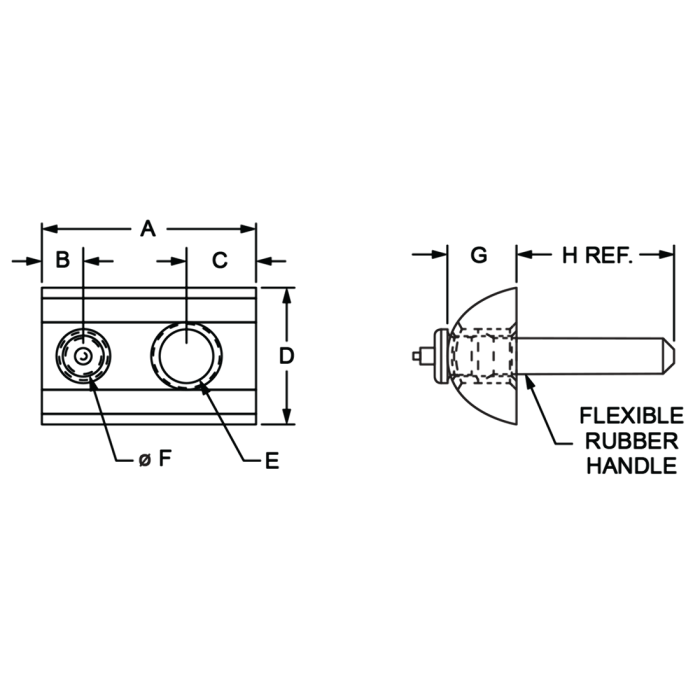 3875 | M5 Roll-In T-Nut with Flex Handle