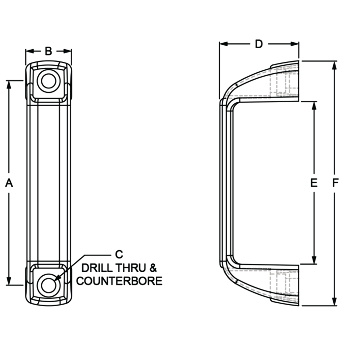 40-2061 | 40 Series Plastic Door Handle