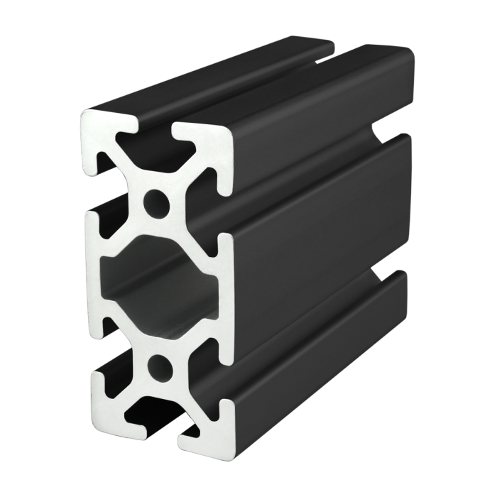 40-4080-Black | 40mm X 80mm T-Slotted Profile - Six Open T-Slots