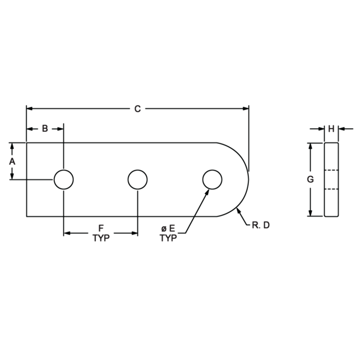 4396 | 15 Series Standard Straight Structural Pivot Arm