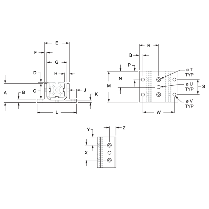 6535 | 15 Series 3 Slot Mount - Double Flange Short High-Cycle