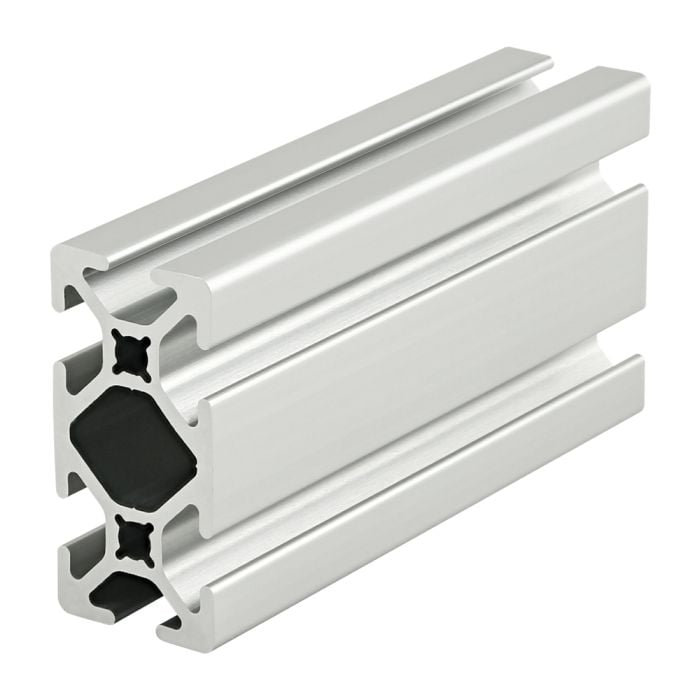 1020-S | 1.00” X 2.00” Smooth Surface T-Slotted Profile - Six Open