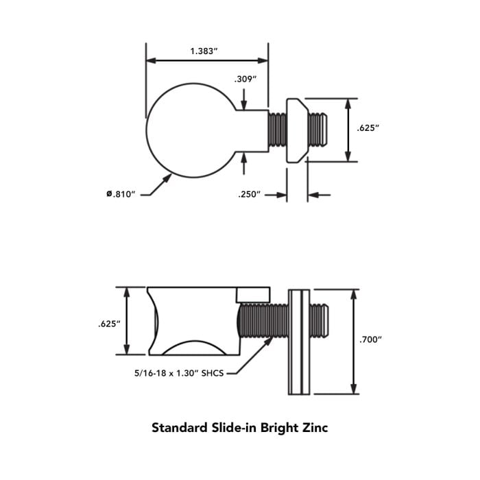 3360 | 15 Series 5/16-18 Standard Anchor Fastener Assembly