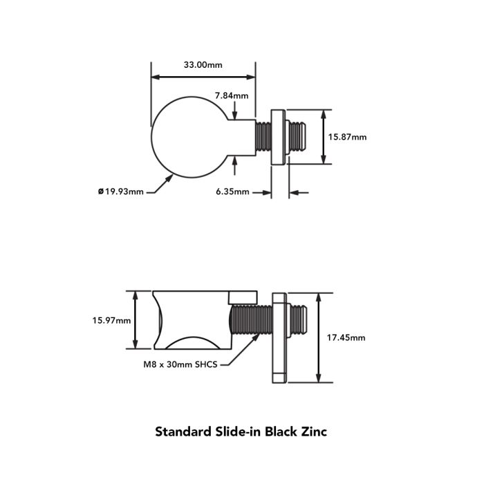 40-3359 | 40 Series M8 Standard Anchor Fastener