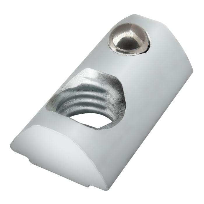 13034 | M8 Self-Aligning Roll-in T-Nut with Ball Spring