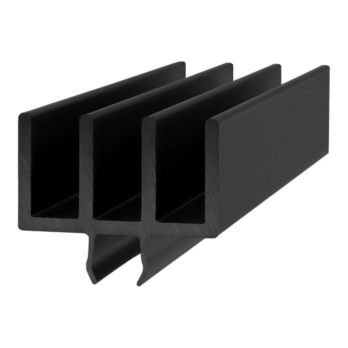 2210-Black | 15 Series Upper Door Slide Track