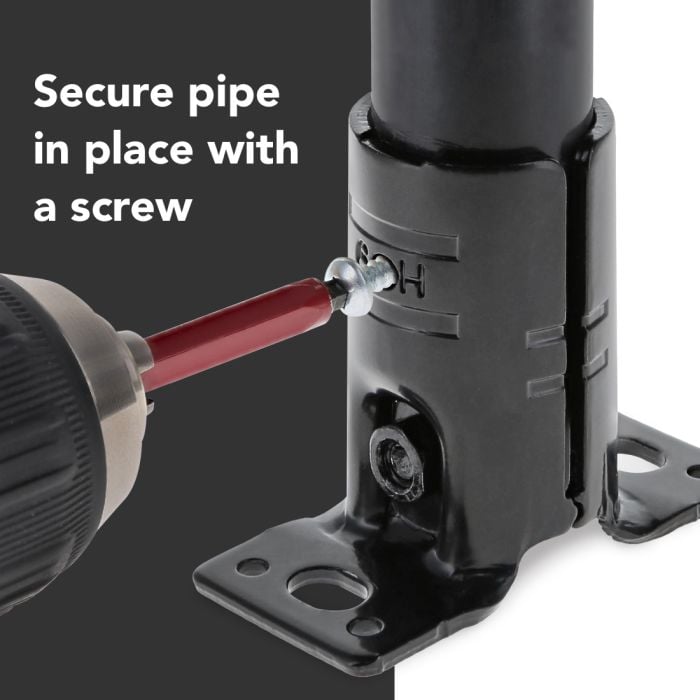Metal perpendicular structural anchor joint set | Flat Anchor