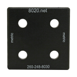 25 Series 50mm x 50mm x 610mm 80/20 Inc 25-5050-Black 