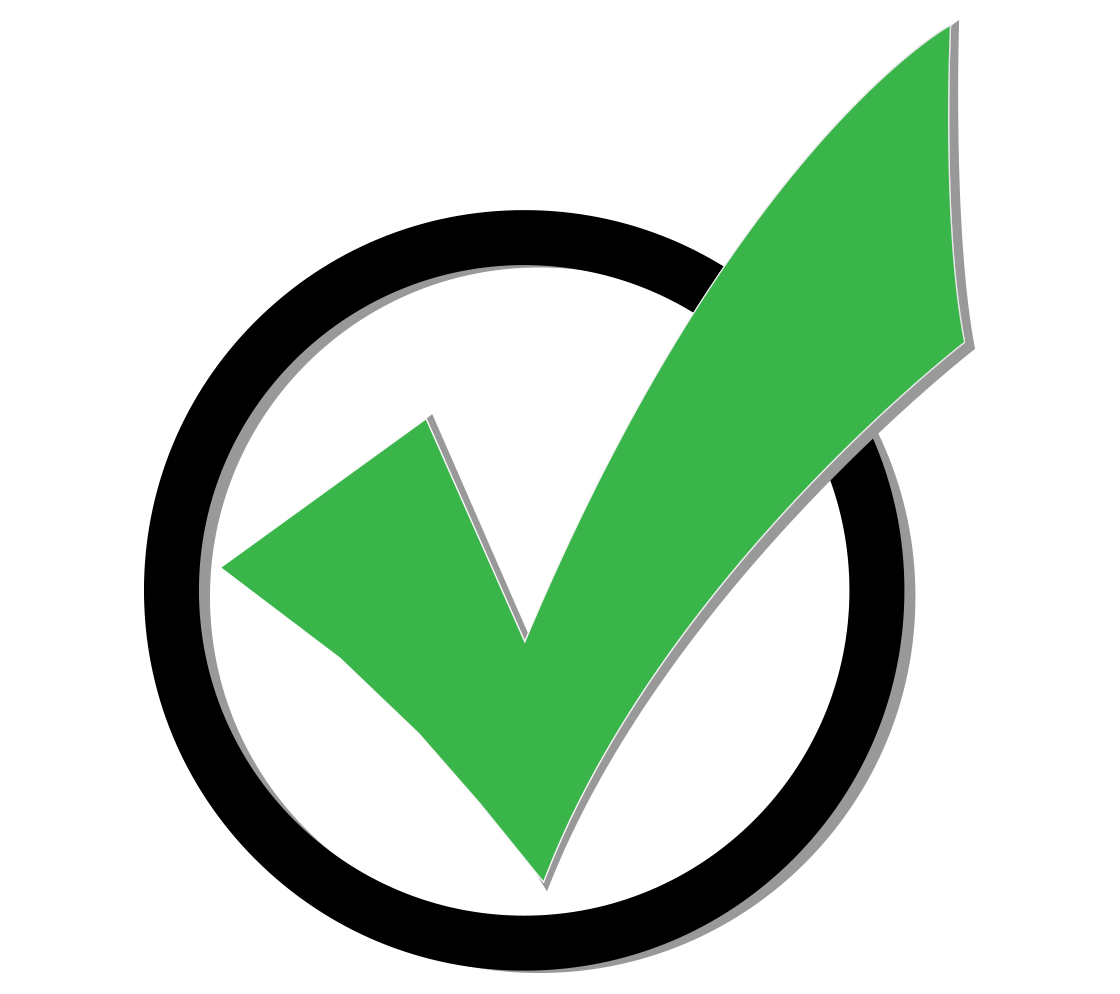 A check mark indicating 80/20's Added Benefits for Services