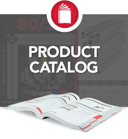 Open product catalog with a book icon, highlighting 'PRODUCT CATALOG.'
